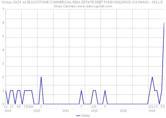 Visitas 2024 de BLACKSTONE COMMERCIAL REAL ESTATE DEBT FUND HOLDINGS (CAYMAN) - NQ L.P. (Islas Caimán) 