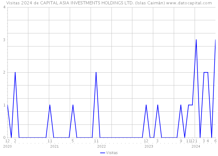 Visitas 2024 de CAPITAL ASIA INVESTMENTS HOLDINGS LTD. (Islas Caimán) 