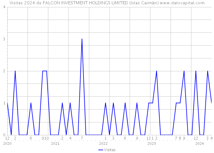 Visitas 2024 de FALCON INVESTMENT HOLDINGS LIMITED (Islas Caimán) 