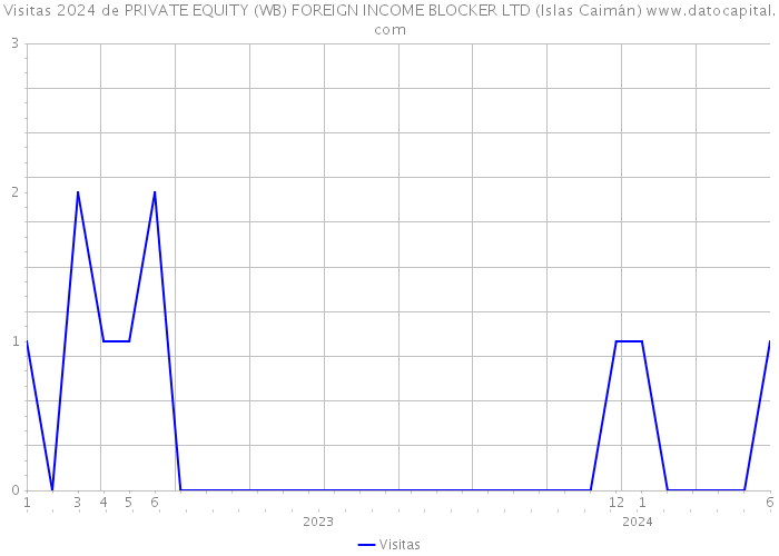 Visitas 2024 de PRIVATE EQUITY (WB) FOREIGN INCOME BLOCKER LTD (Islas Caimán) 