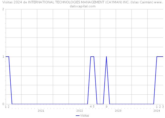 Visitas 2024 de INTERNATIONAL TECHNOLOGIES MANAGEMENT (CAYMAN) INC. (Islas Caimán) 