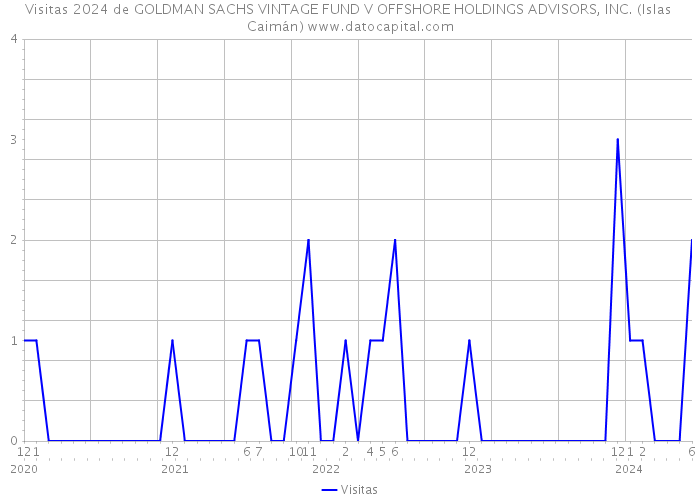 Visitas 2024 de GOLDMAN SACHS VINTAGE FUND V OFFSHORE HOLDINGS ADVISORS, INC. (Islas Caimán) 