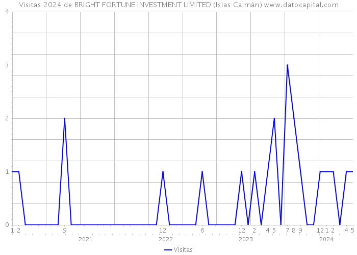 Visitas 2024 de BRIGHT FORTUNE INVESTMENT LIMITED (Islas Caimán) 