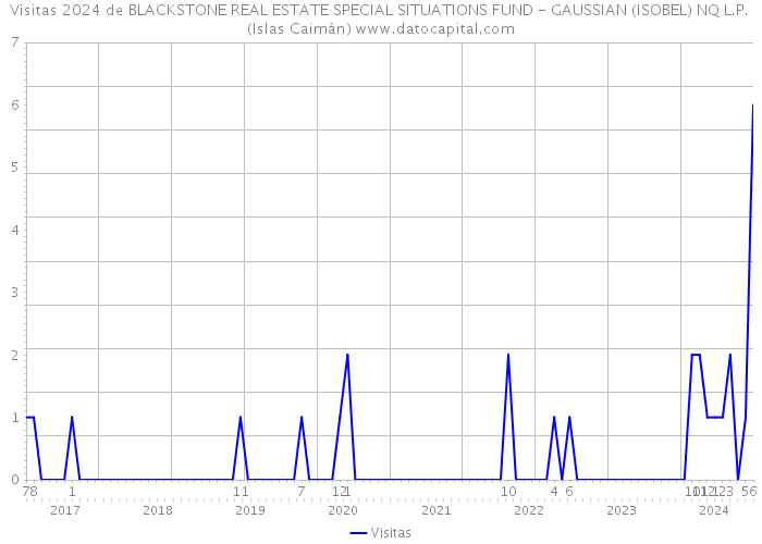 Visitas 2024 de BLACKSTONE REAL ESTATE SPECIAL SITUATIONS FUND - GAUSSIAN (ISOBEL) NQ L.P. (Islas Caimán) 