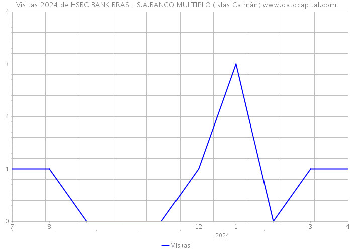 Visitas 2024 de HSBC BANK BRASIL S.A.BANCO MULTIPLO (Islas Caimán) 