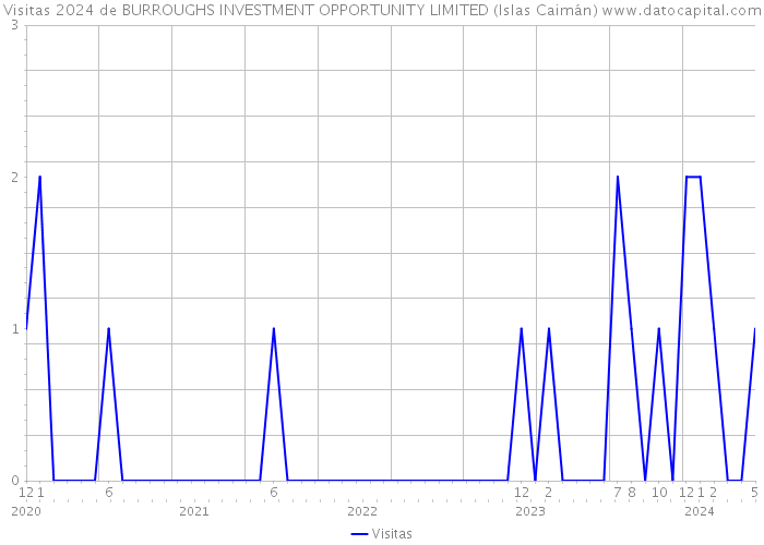 Visitas 2024 de BURROUGHS INVESTMENT OPPORTUNITY LIMITED (Islas Caimán) 