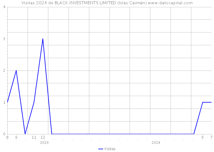 Visitas 2024 de BLACK INVESTMENTS LIMITED (Islas Caimán) 