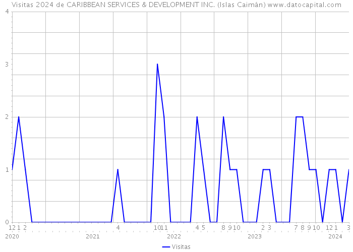 Visitas 2024 de CARIBBEAN SERVICES & DEVELOPMENT INC. (Islas Caimán) 