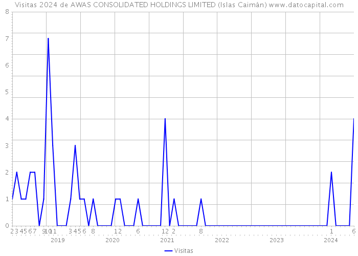 Visitas 2024 de AWAS CONSOLIDATED HOLDINGS LIMITED (Islas Caimán) 