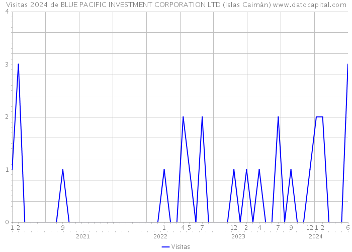 Visitas 2024 de BLUE PACIFIC INVESTMENT CORPORATION LTD (Islas Caimán) 