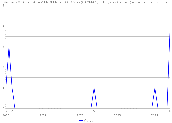 Visitas 2024 de HARAM PROPERTY HOLDINGS (CAYMAN) LTD. (Islas Caimán) 