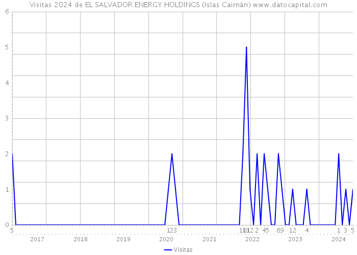 Visitas 2024 de EL SALVADOR ENERGY HOLDINGS (Islas Caimán) 