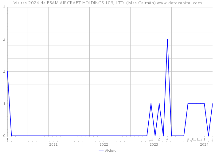 Visitas 2024 de BBAM AIRCRAFT HOLDINGS 109, LTD. (Islas Caimán) 