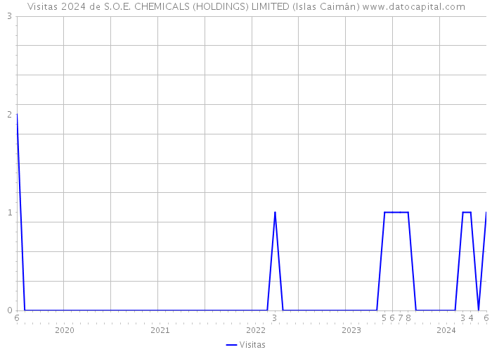Visitas 2024 de S.O.E. CHEMICALS (HOLDINGS) LIMITED (Islas Caimán) 