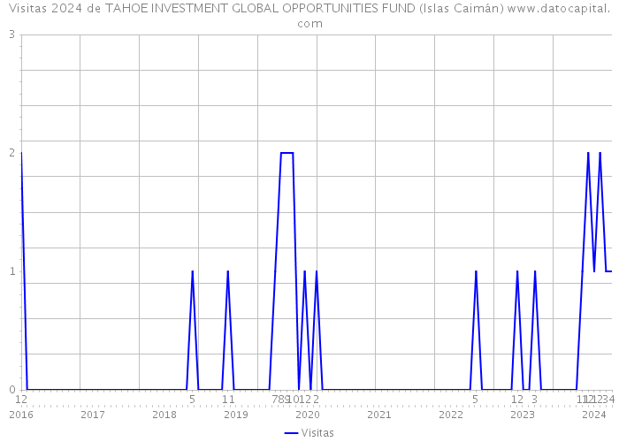 Visitas 2024 de TAHOE INVESTMENT GLOBAL OPPORTUNITIES FUND (Islas Caimán) 
