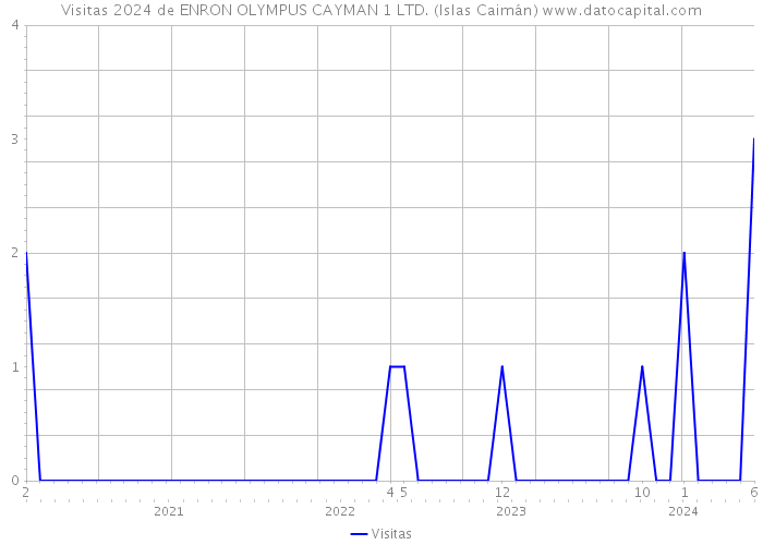 Visitas 2024 de ENRON OLYMPUS CAYMAN 1 LTD. (Islas Caimán) 