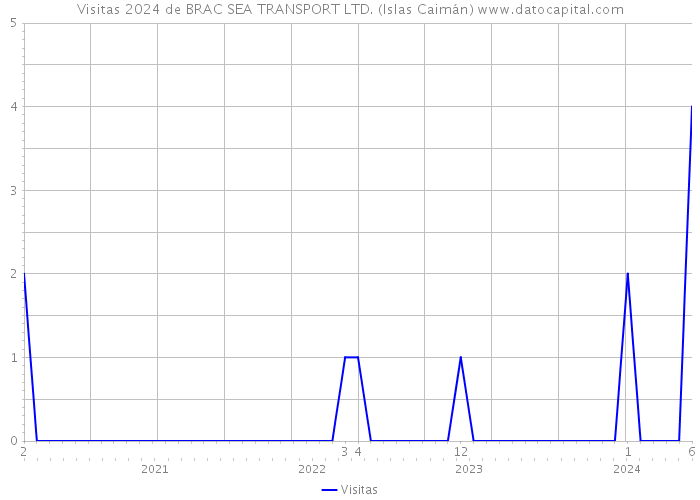 Visitas 2024 de BRAC SEA TRANSPORT LTD. (Islas Caimán) 