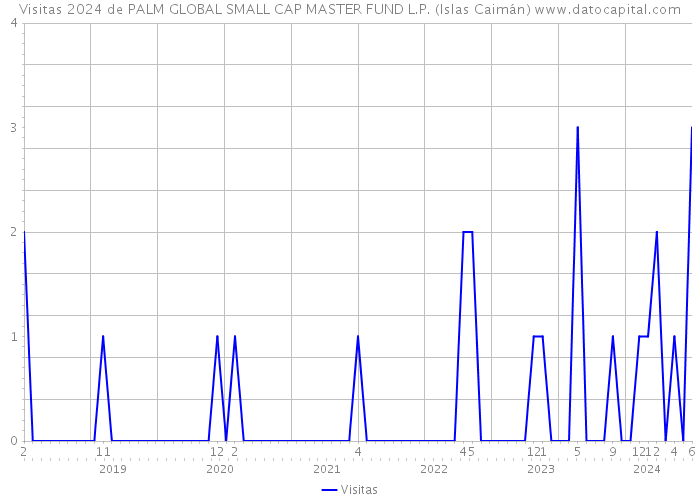 Visitas 2024 de PALM GLOBAL SMALL CAP MASTER FUND L.P. (Islas Caimán) 