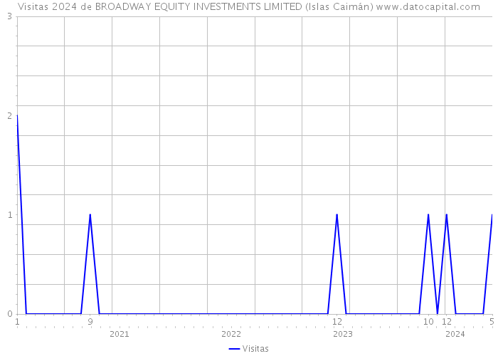 Visitas 2024 de BROADWAY EQUITY INVESTMENTS LIMITED (Islas Caimán) 