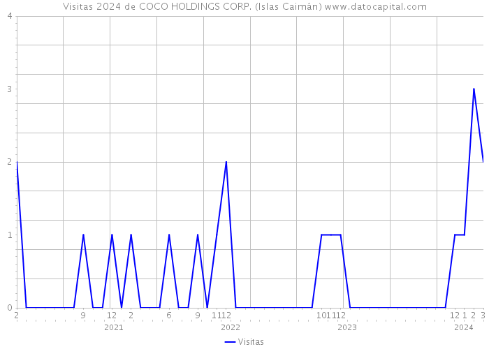 Visitas 2024 de COCO HOLDINGS CORP. (Islas Caimán) 