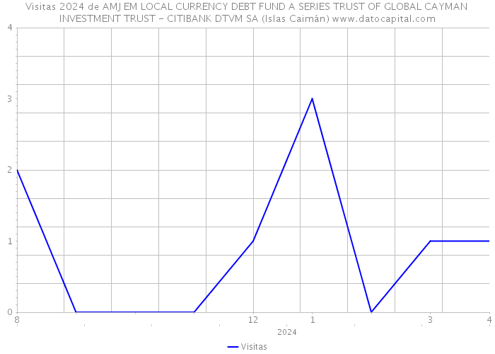 Visitas 2024 de AMJ EM LOCAL CURRENCY DEBT FUND A SERIES TRUST OF GLOBAL CAYMAN INVESTMENT TRUST - CITIBANK DTVM SA (Islas Caimán) 