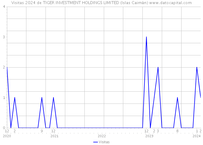 Visitas 2024 de TIGER INVESTMENT HOLDINGS LIMITED (Islas Caimán) 