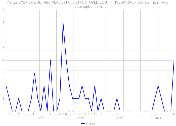 Visitas 2024 de DUET-IBC REAL ESTATE STRUCTURED EQUITY HOLDINGS 1 (Islas Caimán) 