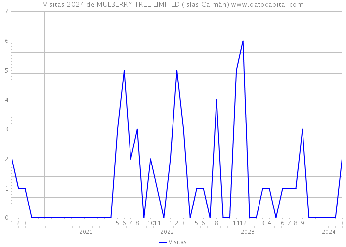 Visitas 2024 de MULBERRY TREE LIMITED (Islas Caimán) 
