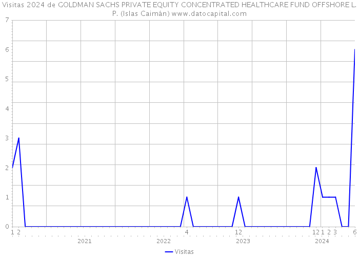 Visitas 2024 de GOLDMAN SACHS PRIVATE EQUITY CONCENTRATED HEALTHCARE FUND OFFSHORE L.P. (Islas Caimán) 