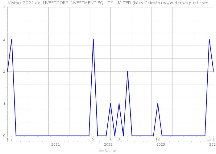 Visitas 2024 de INVESTCORP INVESTMENT EQUITY LIMITED (Islas Caimán) 