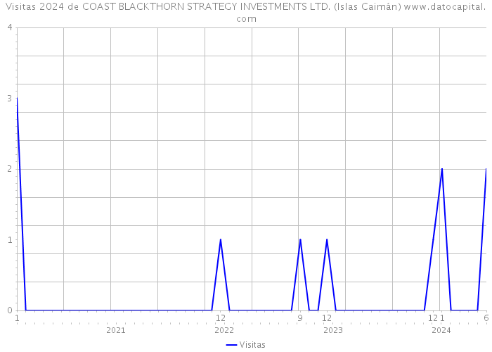 Visitas 2024 de COAST BLACKTHORN STRATEGY INVESTMENTS LTD. (Islas Caimán) 