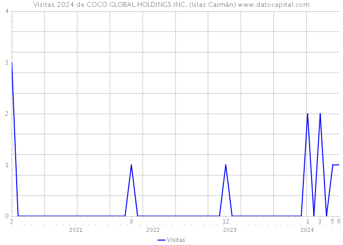 Visitas 2024 de COCO GLOBAL HOLDINGS INC. (Islas Caimán) 