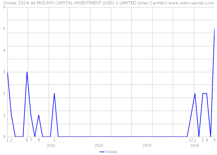 Visitas 2024 de MIZUHO CAPITAL INVESTMENT (USD) 1 LIMITED (Islas Caimán) 