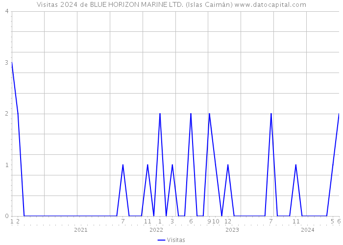 Visitas 2024 de BLUE HORIZON MARINE LTD. (Islas Caimán) 