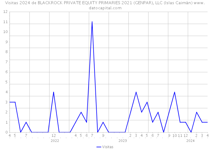 Visitas 2024 de BLACKROCK PRIVATE EQUITY PRIMARIES 2021 (GENPAR), LLC (Islas Caimán) 