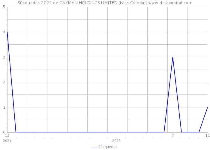 Búsquedas 2024 de CAYMAN HOLDINGS LIMITED (Islas Caimán) 