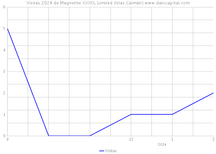 Visitas 2024 de Magnetite XXXIX, Limited (Islas Caimán) 