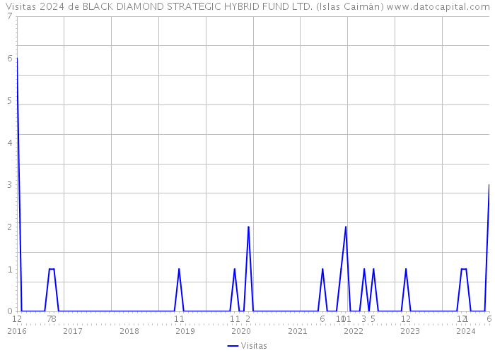 Visitas 2024 de BLACK DIAMOND STRATEGIC HYBRID FUND LTD. (Islas Caimán) 