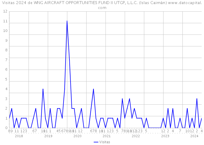 Visitas 2024 de WNG AIRCRAFT OPPORTUNITIES FUND II UTGP, L.L.C. (Islas Caimán) 