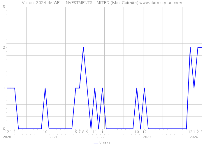 Visitas 2024 de WELL INVESTMENTS LIMITED (Islas Caimán) 
