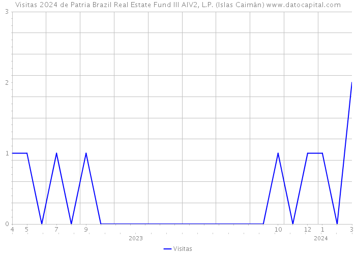 Visitas 2024 de Patria Brazil Real Estate Fund III AIV2, L.P. (Islas Caimán) 