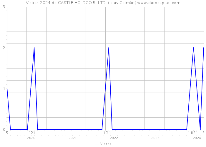 Visitas 2024 de CASTLE HOLDCO 5, LTD. (Islas Caimán) 