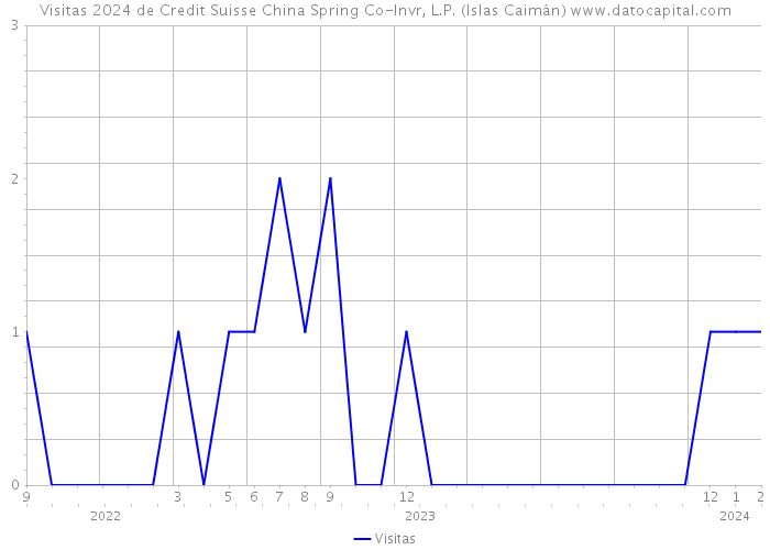 Visitas 2024 de Credit Suisse China Spring Co-Invr, L.P. (Islas Caimán) 