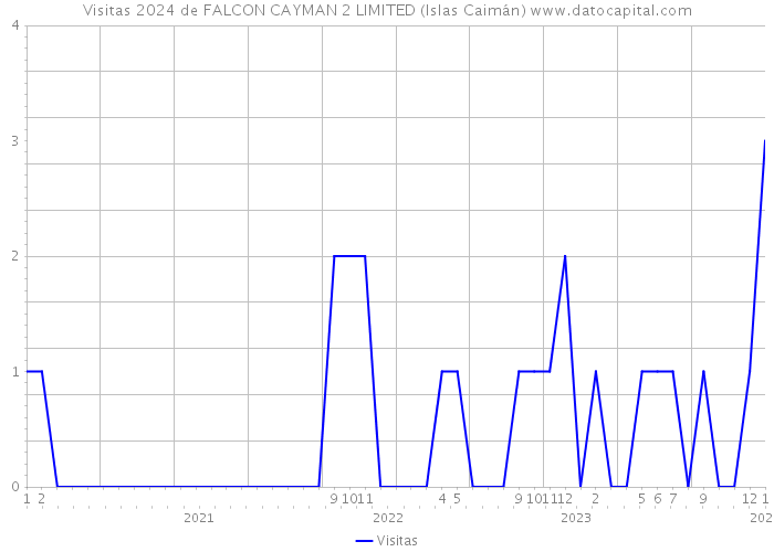 Visitas 2024 de FALCON CAYMAN 2 LIMITED (Islas Caimán) 