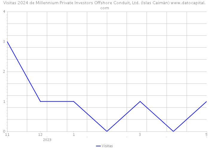 Visitas 2024 de Millennium Private Investors Offshore Conduit, Ltd. (Islas Caimán) 