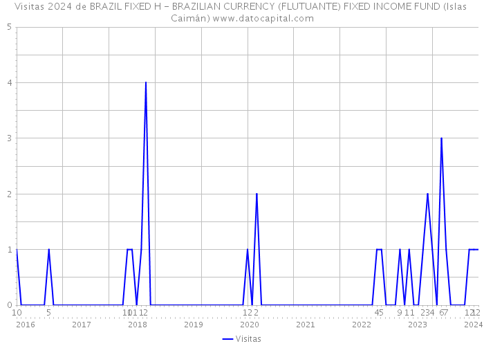 Visitas 2024 de BRAZIL FIXED H - BRAZILIAN CURRENCY (FLUTUANTE) FIXED INCOME FUND (Islas Caimán) 