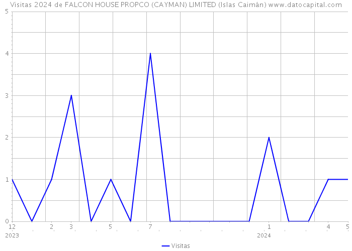 Visitas 2024 de FALCON HOUSE PROPCO (CAYMAN) LIMITED (Islas Caimán) 