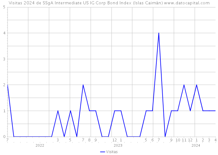Visitas 2024 de SSgA Intermediate US IG Corp Bond Index (Islas Caimán) 