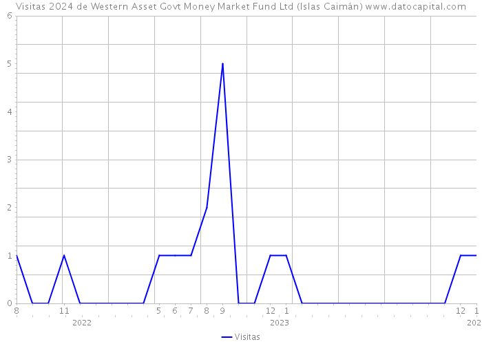 Visitas 2024 de Western Asset Govt Money Market Fund Ltd (Islas Caimán) 