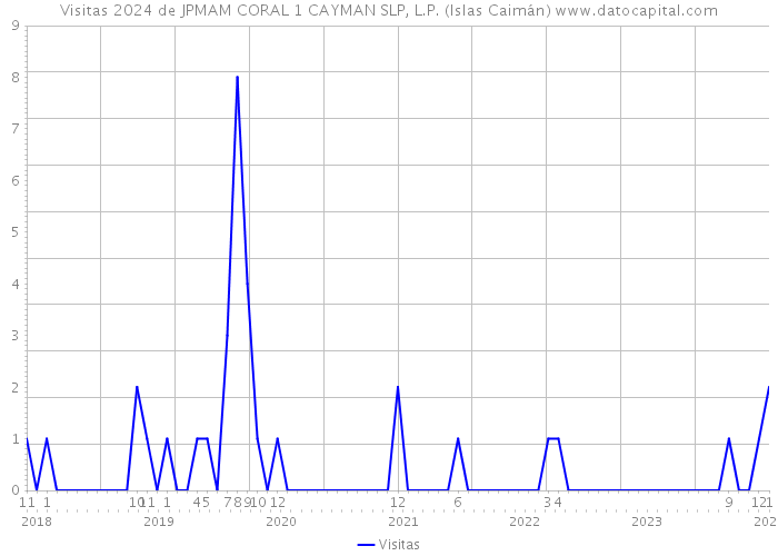 Visitas 2024 de JPMAM CORAL 1 CAYMAN SLP, L.P. (Islas Caimán) 